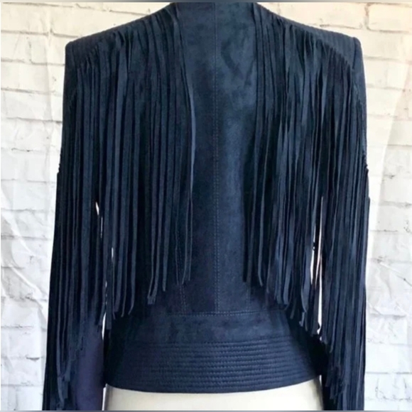 BCBGMAXAZRIA Brylee Fringe Jacket Size Small - Picture 2 of 8